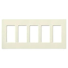 Lutron - Claro & Satin Colors 5-Gang Wallplate - SC-5-BI | Montreal Lighting & Hardware