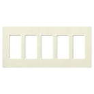 Lutron SC-5-BI Claro & Satin Colors Wallplate in Satin Biscuit