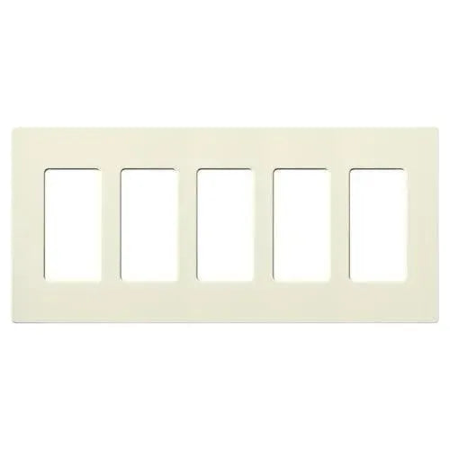 Lutron SC-5-BI Claro & Satin Colors Wallplate in Satin Biscuit