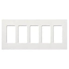 Lutron SC-5-SW Claro & Satin Colors Wallplate in Satin Snow