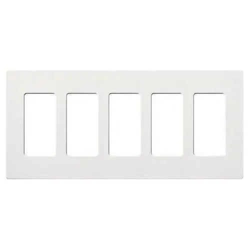 Lutron SC-5-SW Claro & Satin Colors Wallplate in Satin Snow