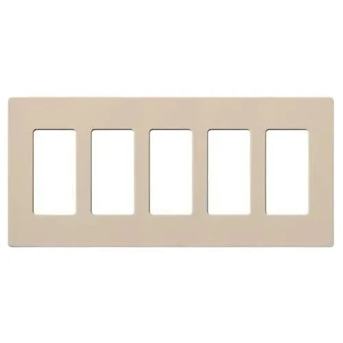 Lutron SC-5-TP Claro & Satin Colors Wallplate in Satin Taupe