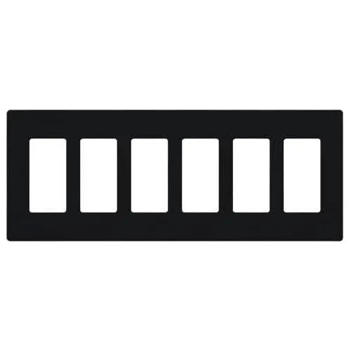 Lutron - Claro & Satin Colors 6-Gang Wallplate - CW-6-BL | Montreal Lighting & Hardware