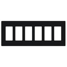 Lutron CW-6-BL Claro & Satin Colors Wallplate in Gloss Black