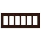 Lutron - Claro & Satin Colors 6-Gang Wallplate - CW-6-BR | Montreal Lighting & Hardware