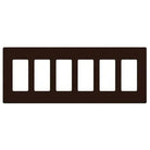 Lutron CW-6-BR Claro & Satin Colors Wallplate in Gloss Brown