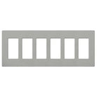 Lutron CW-6-GR Claro & Satin Colors Wallplate in Gloss Gray