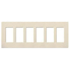 Lutron - Claro & Satin Colors 6-Gang Wallplate - CW-6-LA | Montreal Lighting & Hardware
