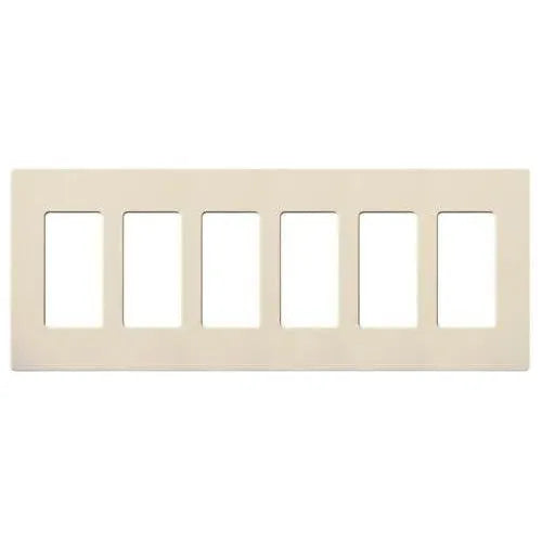 Lutron CW-6-LA Claro & Satin Colors Wallplate in Gloss Light Almond