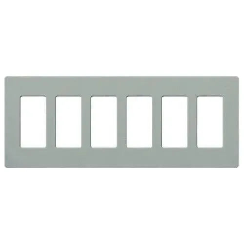 Lutron - Claro & Satin Colors 6-Gang Wallplate - SC-6-BG | Montreal Lighting & Hardware