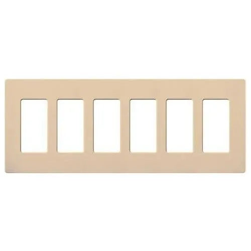 Lutron - Claro & Satin Colors 6-Gang Wallplate - SC-6-DS | Montreal Lighting & Hardware