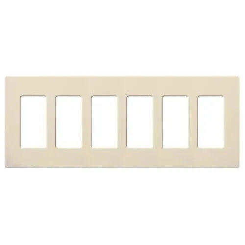 Lutron - Claro & Satin Colors 6-Gang Wallplate - SC-6-ES | Montreal Lighting & Hardware