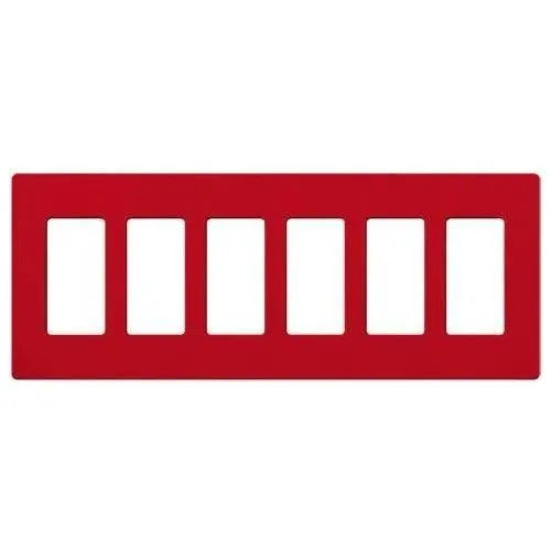 Lutron - Claro & Satin Colors 6-Gang Wallplate - SC-6-HT | Montreal Lighting & Hardware