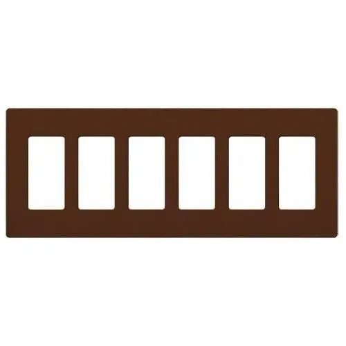 Lutron - Claro & Satin Colors 6-Gang Wallplate - SC-6-SI | Montreal Lighting & Hardware