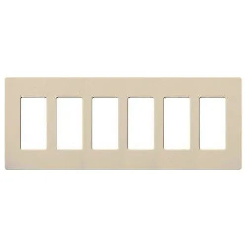 Lutron - Claro & Satin Colors 6-Gang Wallplate - SC-6-ST | Montreal Lighting & Hardware