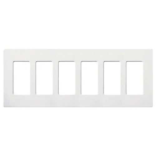 Lutron - Claro & Satin Colors 6-Gang Wallplate - SC-6-SW | Montreal Lighting & Hardware