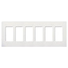 Lutron SC-6-SW Claro & Satin Colors Wallplate in Satin Snow