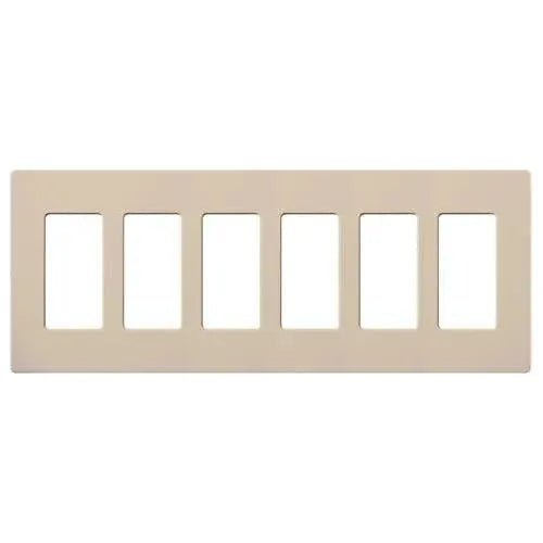 Lutron - Claro & Satin Colors 6-Gang Wallplate - SC-6-TP | Montreal Lighting & Hardware