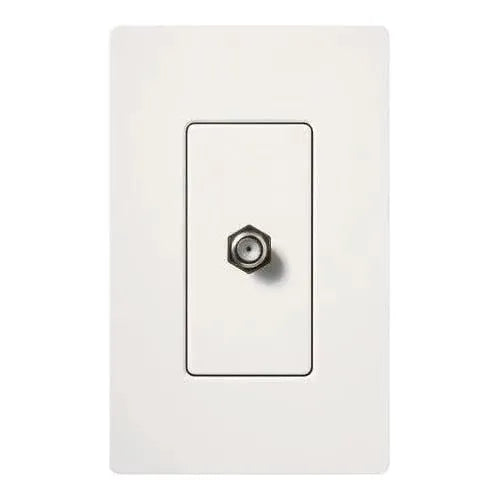 Lutron - Claro & Satin Colors Cable TV Jack - SC-CJ-SW | Montreal Lighting & Hardware