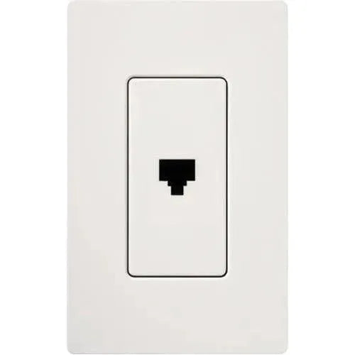 Lutron - Claro & Satin Colors Telephone Jack RJ11 - CA-PJ-WH | Montreal Lighting & Hardware
