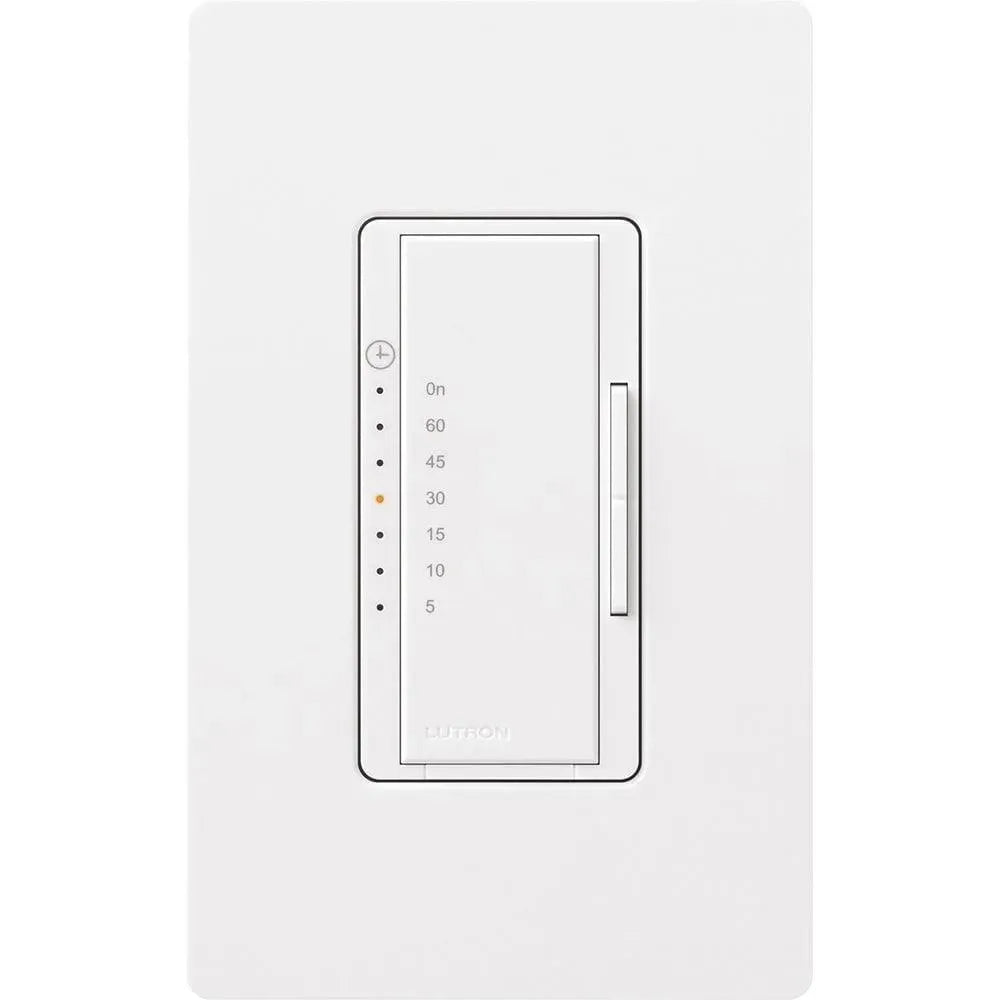 Lutron - Maestro 60-Minute Timer with Neutral - MA-T51MN-WH | Montreal Lighting & Hardware