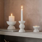 Lyngby Porcelæn 201465 Tura Candle Holder in White
