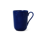 Lyngby Porcelæn 201968 Tasse couleur rhombe en bleu foncé