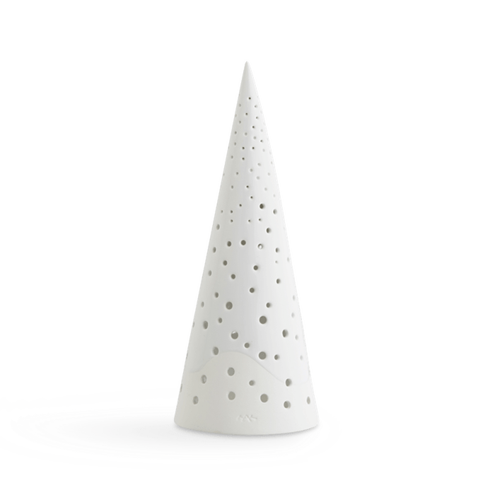 Porte-bougie chauffe-plat Kähler 692418 Nobili, blanc neige