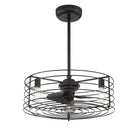 Meridian Lighting M2007ORB Meridian 14" Three Light Fan D'Lier in Oil Rubbed Bronze