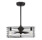 Meridian Lighting M2007ORB Meridian 14" Three Light Fan D'Lier in Oil Rubbed Bronze