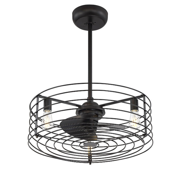 Meridian 14" Trois Lumières Ventilateur  D'Lier