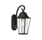Meridian Lighting M50023BK Meridian One Light Outdoor Wall Lantern in Matte Black