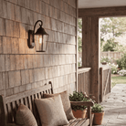 Meridian Lighting M50023BK Meridian One Light Outdoor Wall Lantern in Matte Black