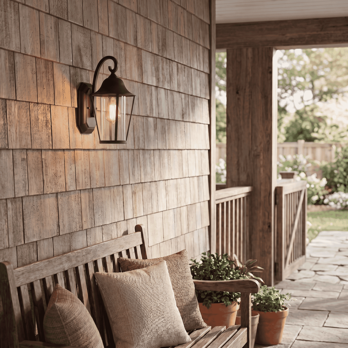 Meridian Lighting M50023BK Meridian One Light Outdoor Wall Lantern in Matte Black