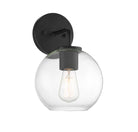 Meridian Lighting M50044BK Meridian One Light Outdoor Wall Sconce in Matte Black