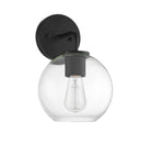 Meridian Lighting M50044BK Meridian One Light Outdoor Wall Sconce in Matte Black