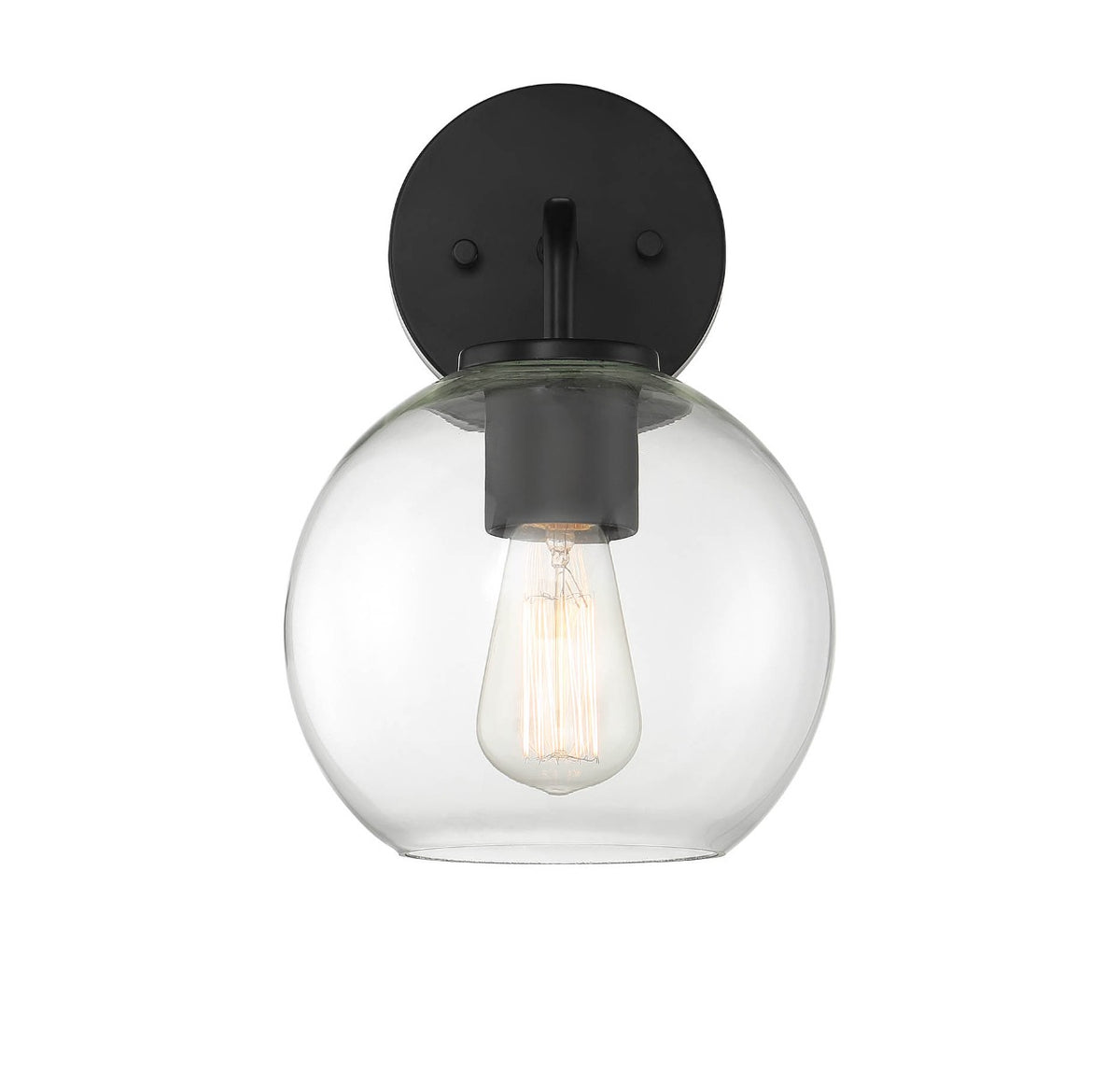Meridian Lighting M50044BK Meridian One Light Outdoor Wall Sconce in Matte Black