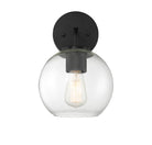 Meridian Lighting M50044BK Meridian One Light Outdoor Wall Sconce in Matte Black
