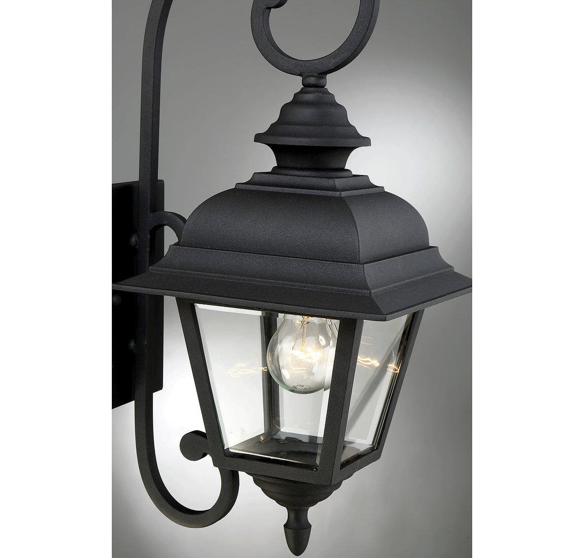 Meridian Lighting M50064BK Meridian One Light Outdoor Wall Lantern in Textured Black