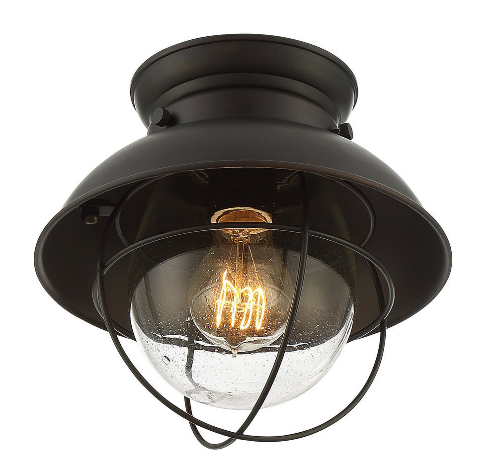 Plafonnier Meridian Lighting M60009ORB à une lumière, finition bronze huilé