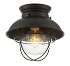 Plafonnier Meridian Lighting M60009ORB à une lumière, finition bronze huilé