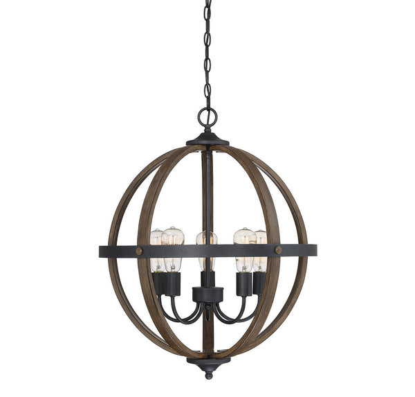 Meridian Five Light Chandelier