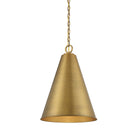 Éclairage Meridian M70112NB Lumière Meridian One Suspension en laiton naturel