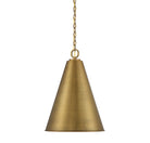 Éclairage Meridian M70112NB Lumière Meridian One Suspension en laiton naturel