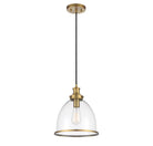 Éclairage Meridian M70119NB Lumière Meridian One Suspension en laiton naturel