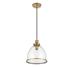 Éclairage Meridian M70119NB Lumière Meridian One Suspension en laiton naturel