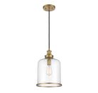 Éclairage Meridian M70120NB Lumière Meridian One Suspension en laiton naturel