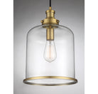 Éclairage Meridian M70120NB Lumière Meridian One Suspension en laiton naturel