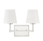 Applique murale Meridian Lighting M80052PN pour salle de bain, finition nickel poli