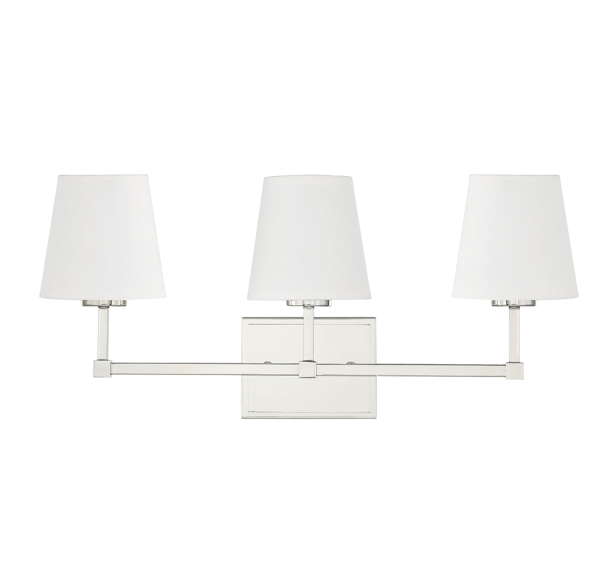 Applique murale de salle de bain Meridian Lighting M80053PN en nickel poli